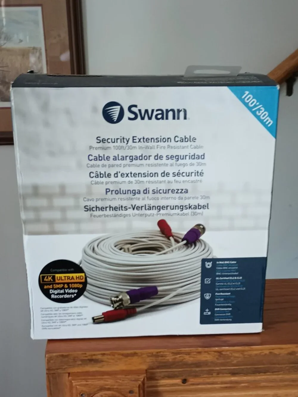 NEW BNC 100ft/30m Security Extension Cable | SWPRO-30ULCBL